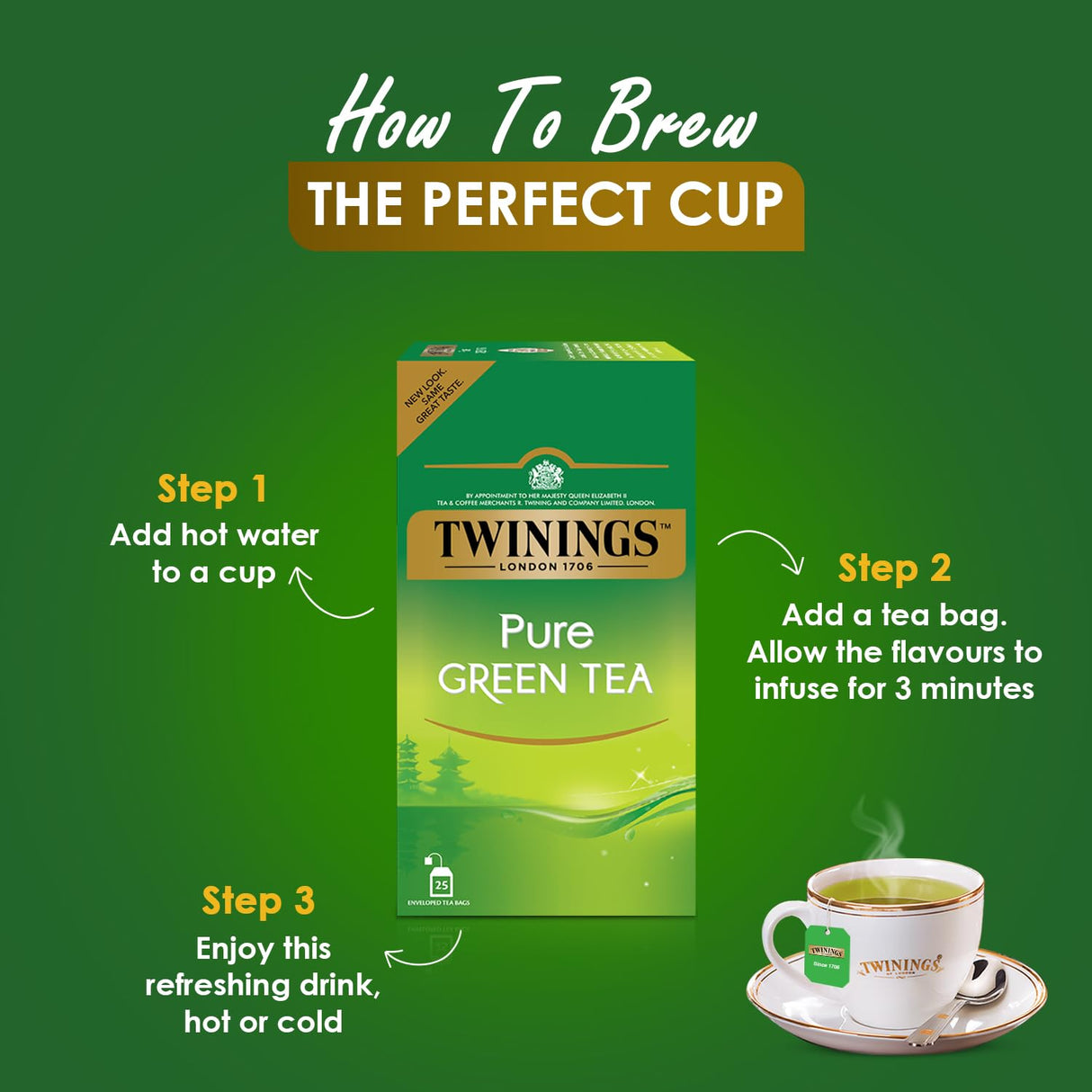 Twinings Green Tea Earl Grey 25 Bags