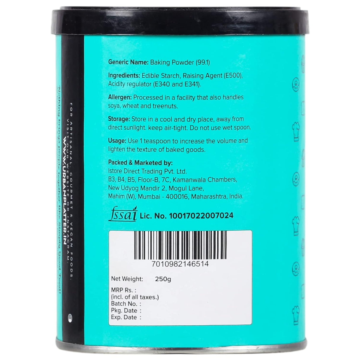 Urban Platter Baking Powder 250g