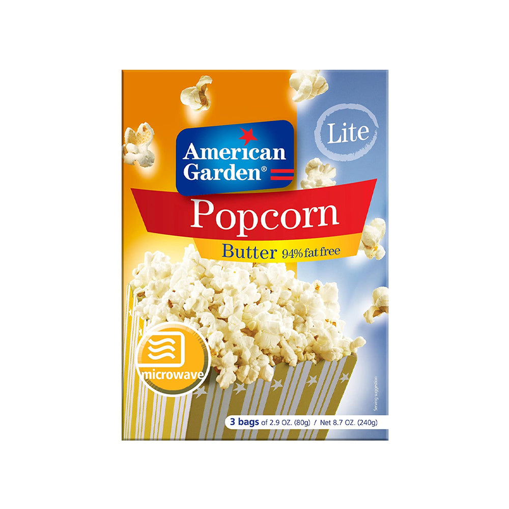 American Garden Lite Butter Popcorn 240g