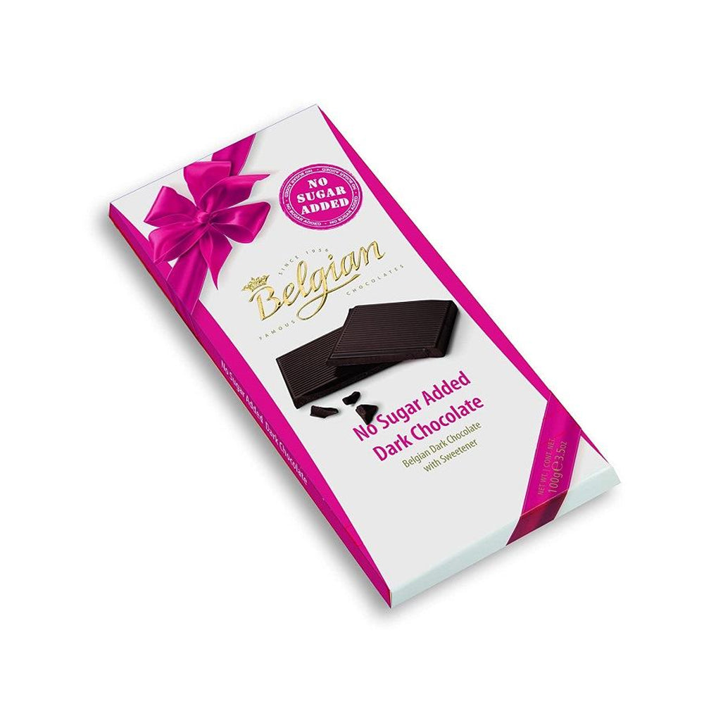 The Belgian No Sugar Added Dark Bar 100G