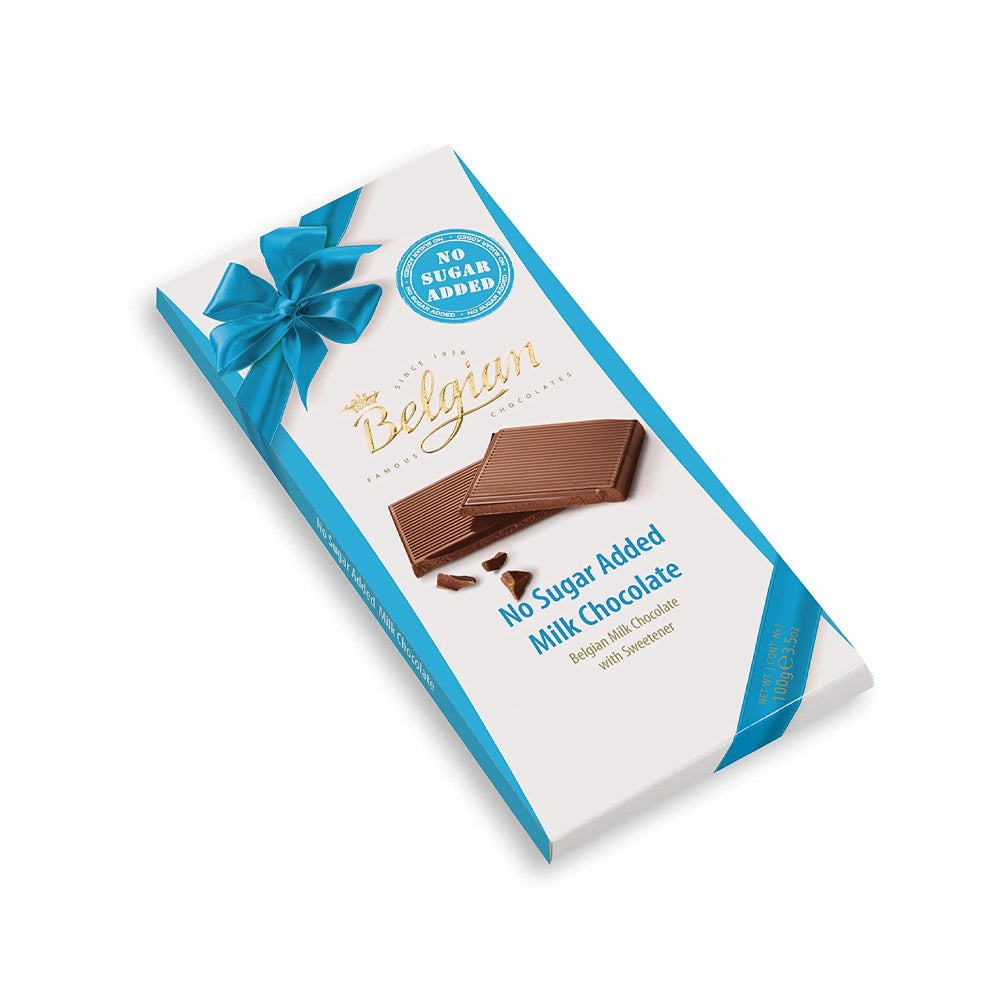 The Belgian No Sugar Added Milk Chocolate 100G