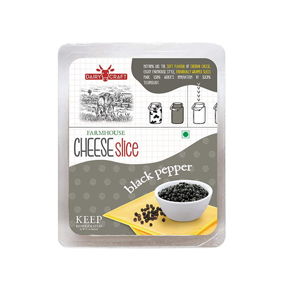 Dc Cheese Slice Black Pepper 200G