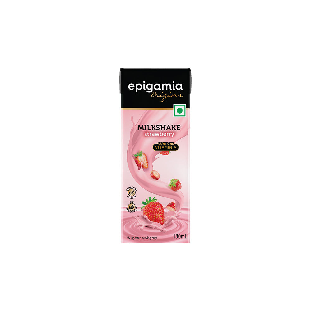 Epigamia Strawberry Milkshake 180ml