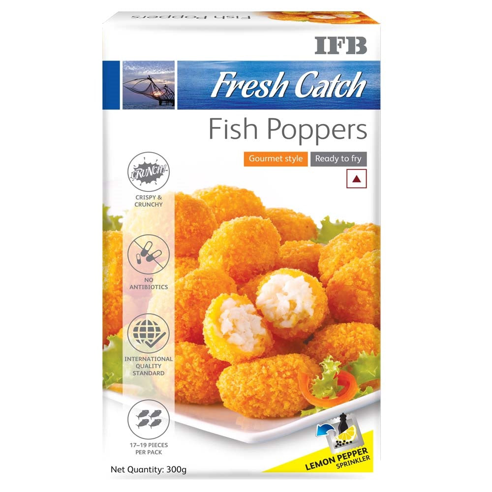 Ifb Fresh Catch Fish Poppers 300G