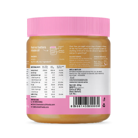 The Whole Truth Unsweetened Crunchy Peanut Butter 325G