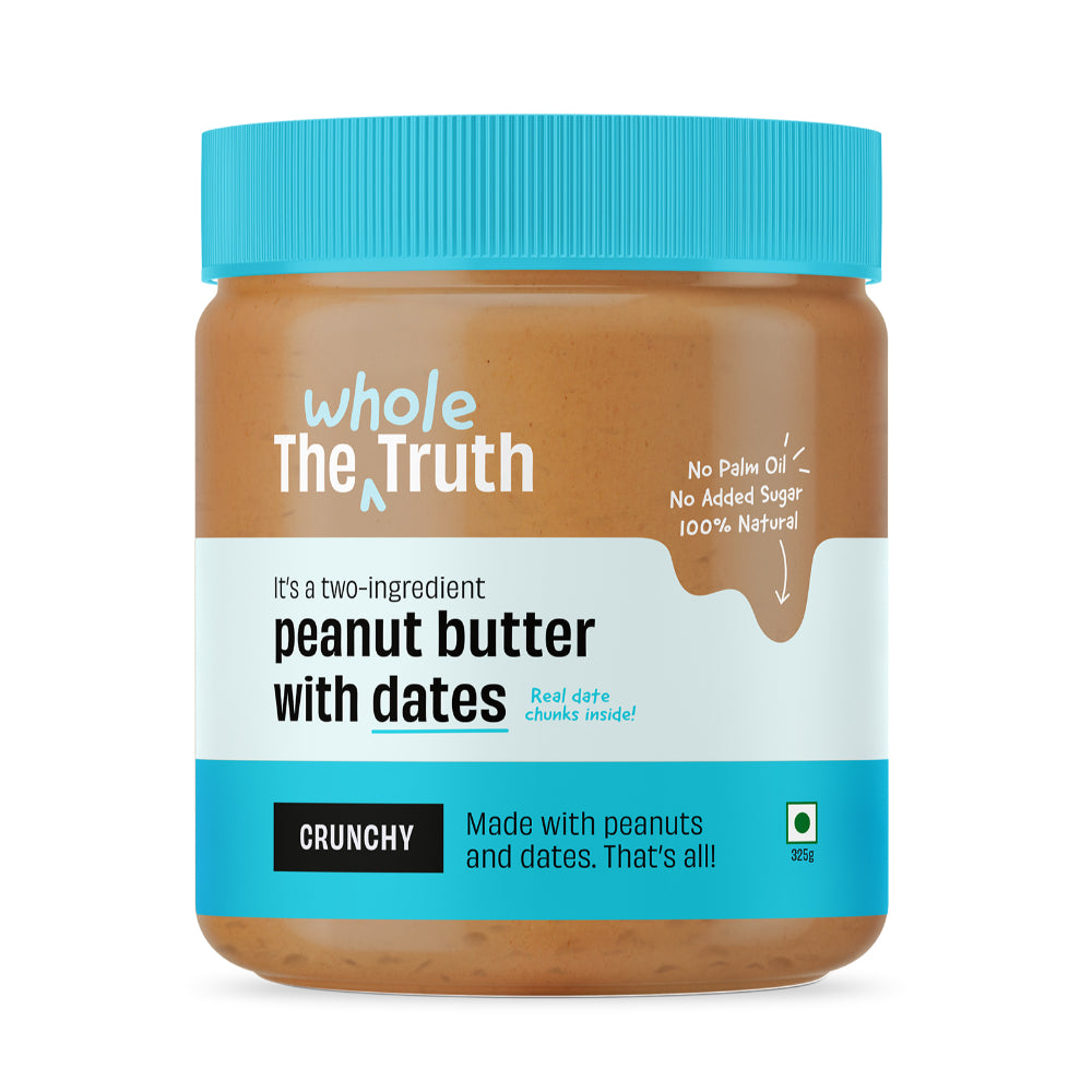 The Whole Truth Crunchy Peanut Butter With Dates 325G