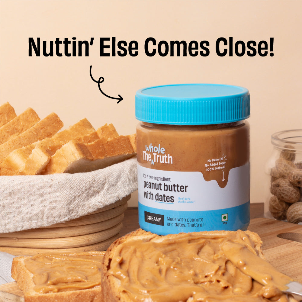 The Whole Truth Crunchy Peanut Butter With Dates 325G