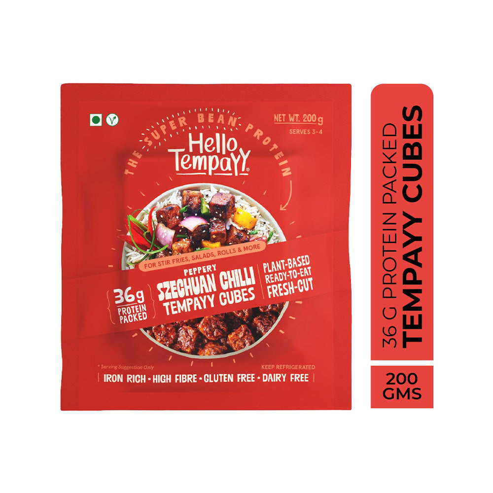 Hello Tempayy Peppery Szechuan Chilli Tempayy Cubes 200g