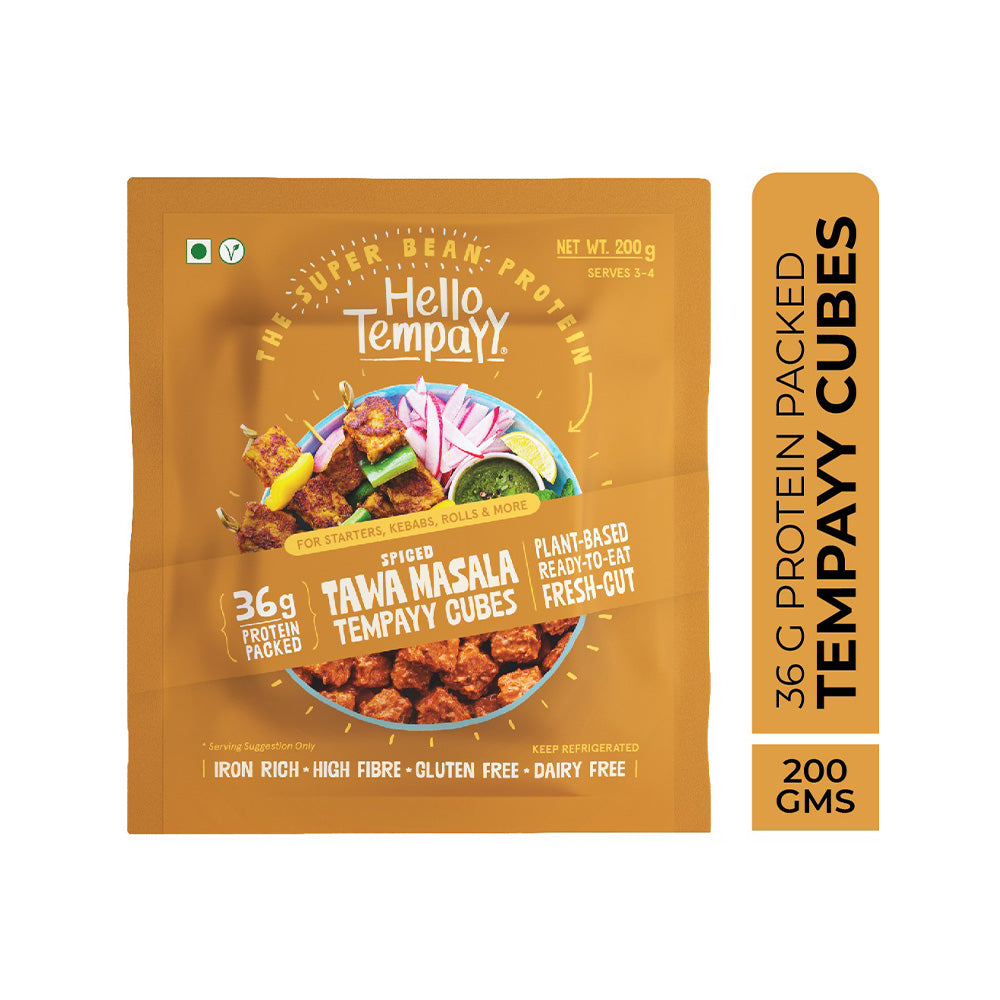 Hello Tempayy Spiced Tawa Masala Tempayy Cubes 200g