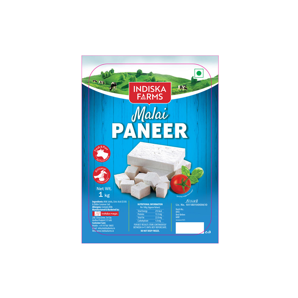 Indiska Fresh Malai Paneer 200G