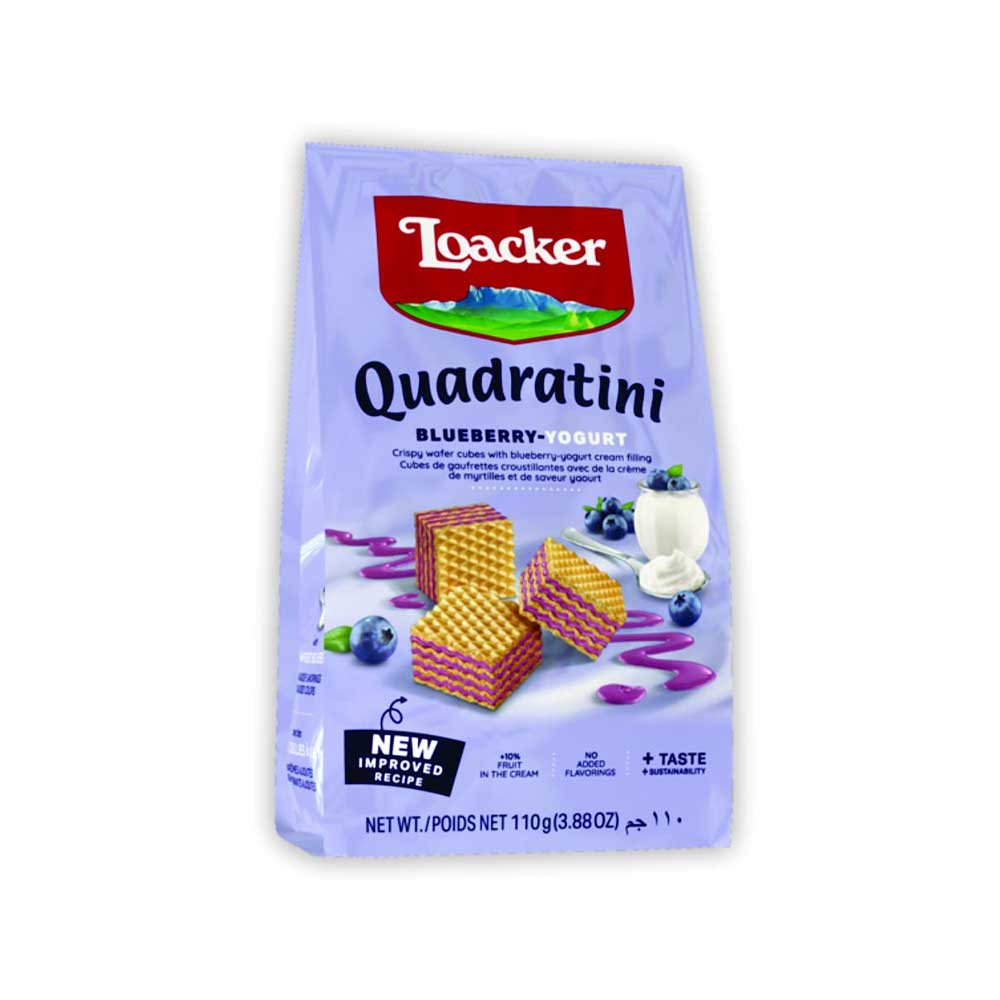 Loacker Quadratini Blueberry 110G