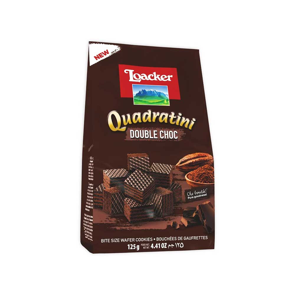 Loacker Quadratini Double Choc 125G