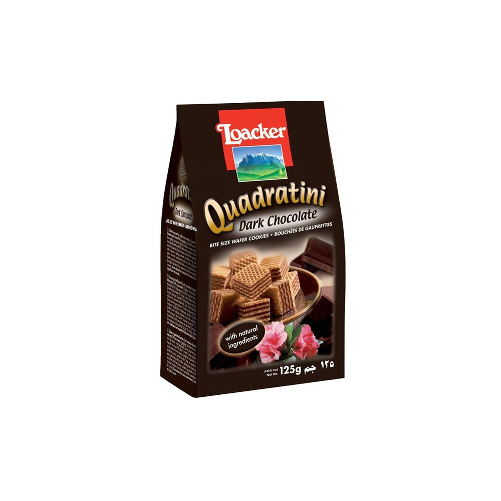 Loacker Quadratini Dark Chocolate 125G - Chennai Grocers