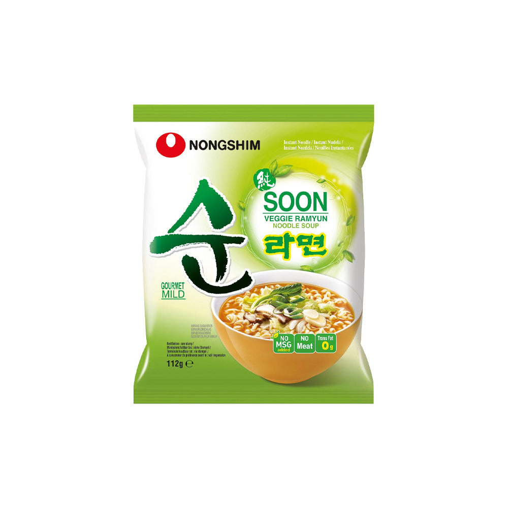 Nongshim Soon Veggie Ramyun Noodle Soup 112g