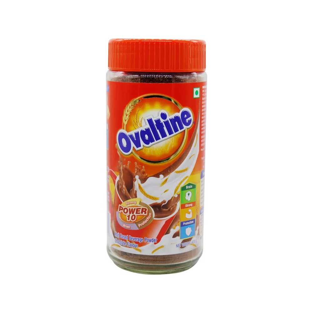 Ovaltine Chocolate Malted Powder 400g ( Glass Bottle )