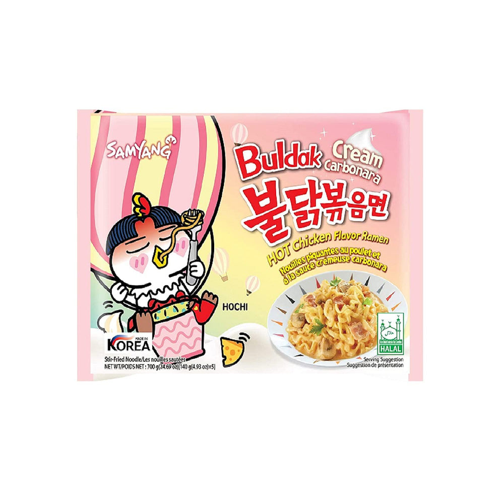 Samyang Cream Carbonara Hot Chicken Ramen Noodles 140g