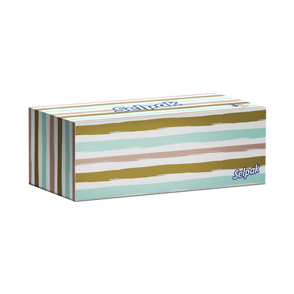 Selpak Facial Tissue Paper box 3 Ply 100N 21x18cm