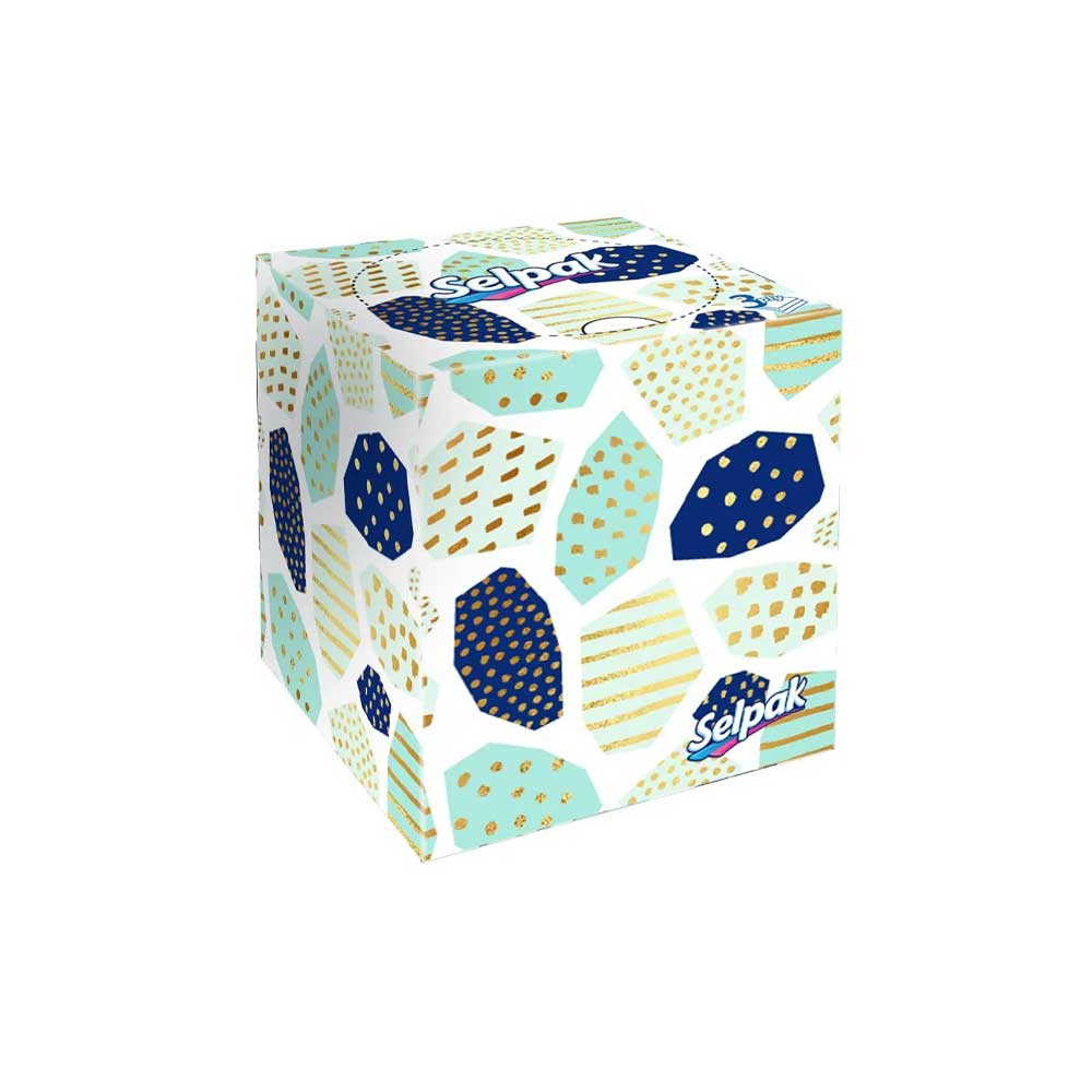 Selpak Facial Tissue Paper Boutique box 3 PLY 48N 21x18cm