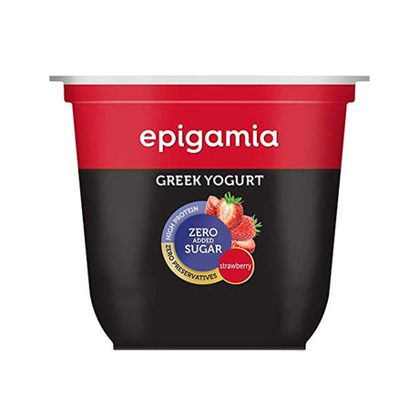 Epigamia Greek Yogurt Strawberry Sugar Free 120G