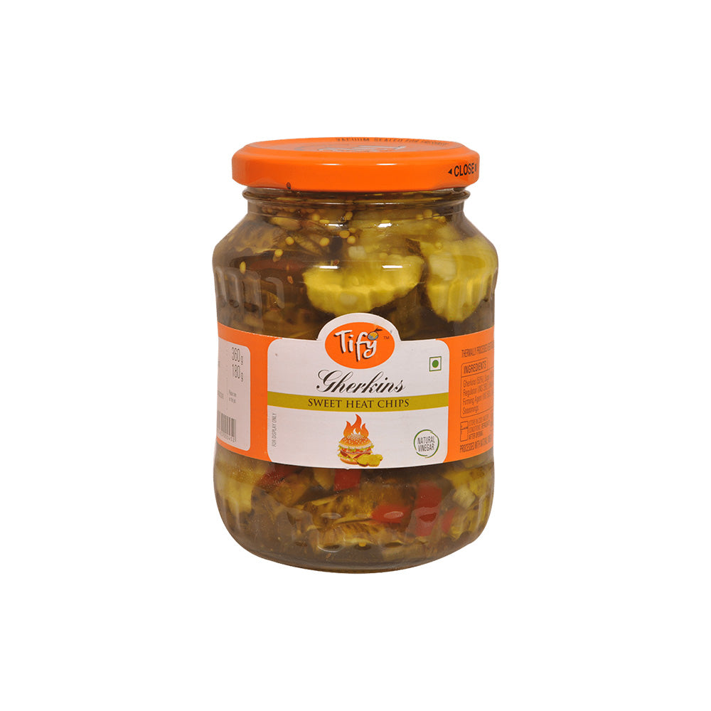 Tify Gherkins Sweet Heat Chips 370g