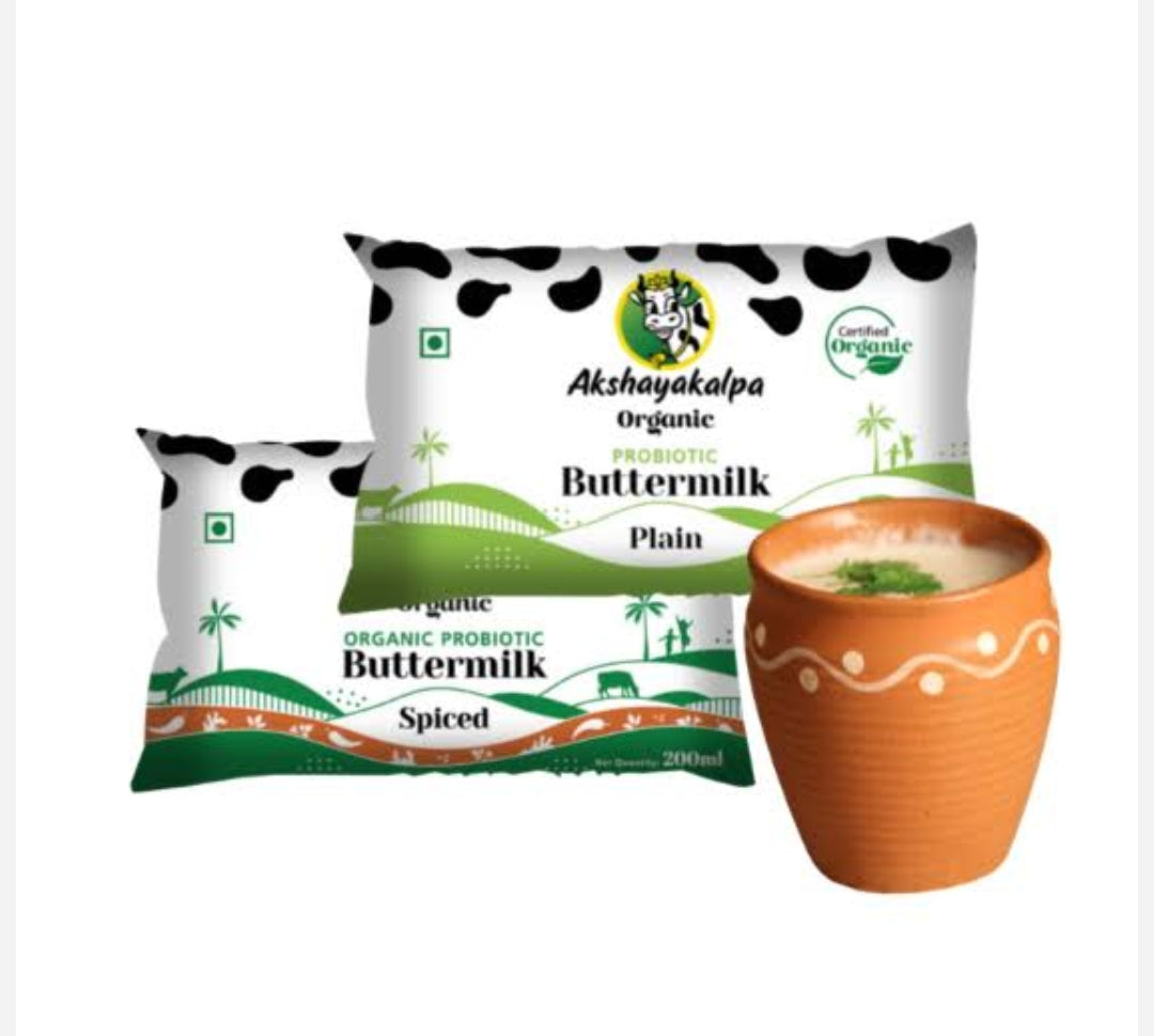 Akshayakalpa Organic Butter Milk Spiced 200ml