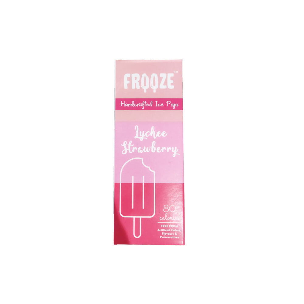 Frooze Ice Pops Lychee Strawberry Ice Pops