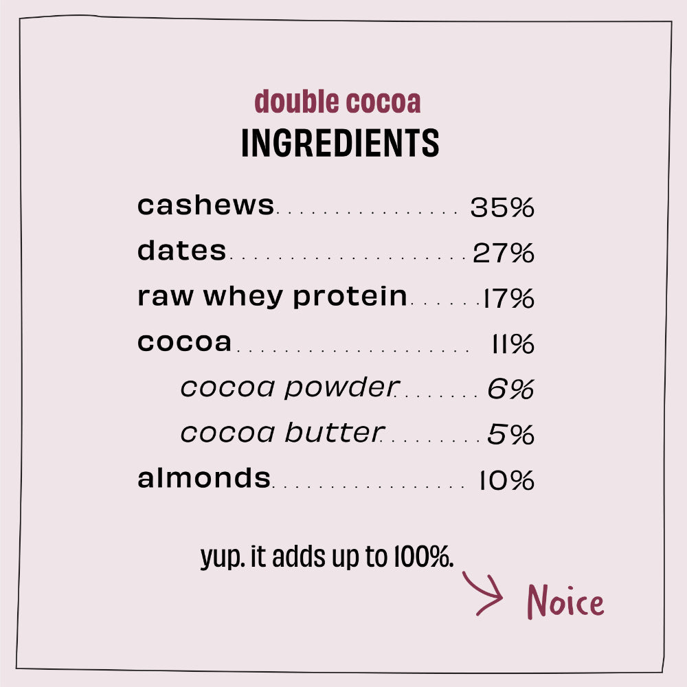 The Whole Truth Double Cocoa 13G Protein Bar 52G