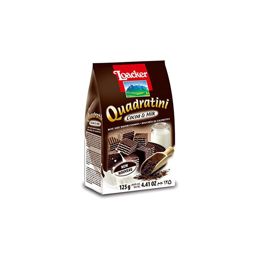 Loacker Quadratini Cocoa&Milk 125G