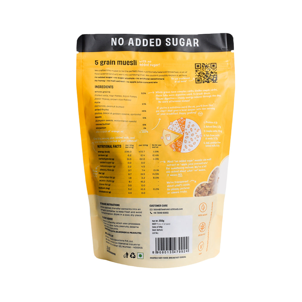 The Whole Truth 5Grain Muesli No Added Sugar 350G