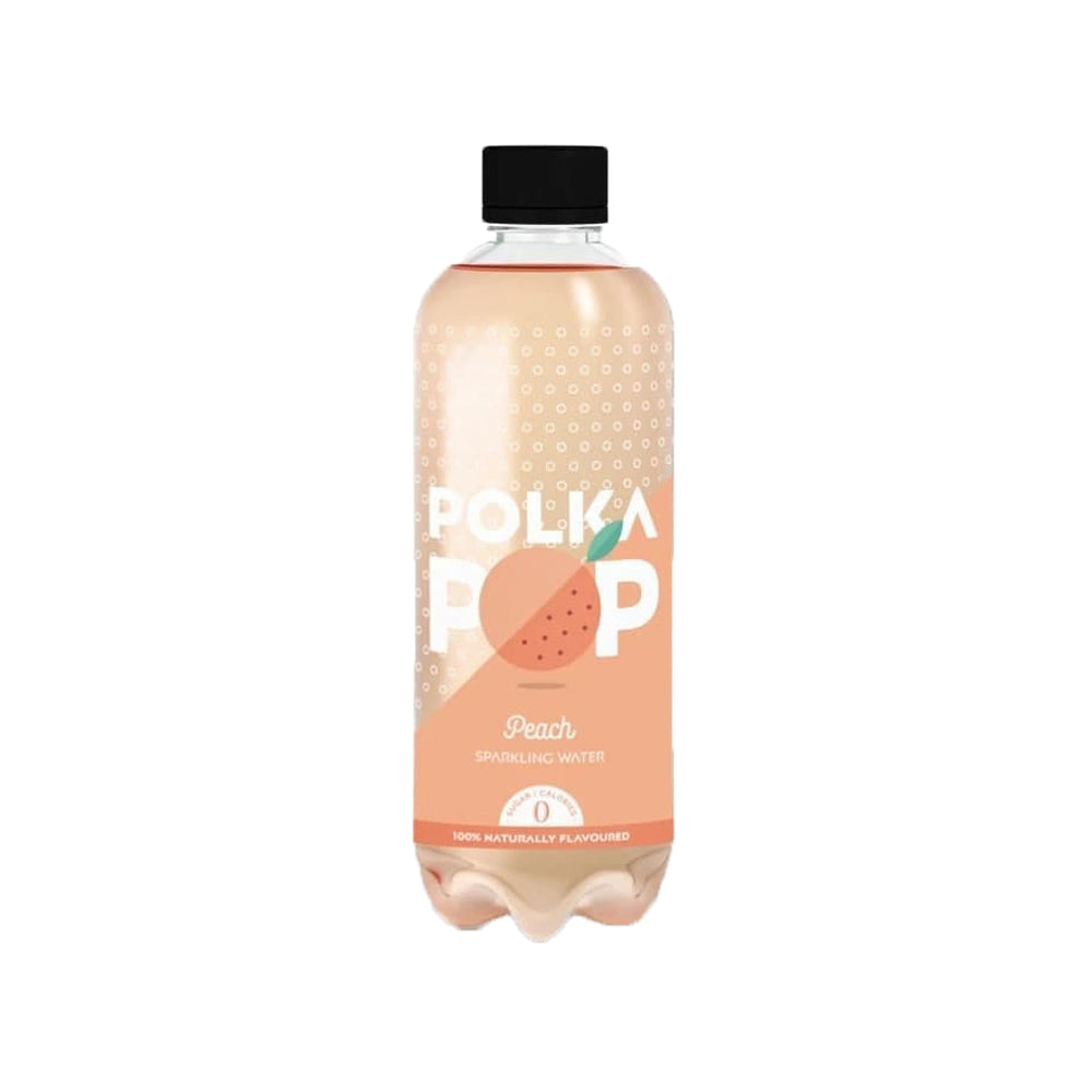 Polka Pop Peach Sparkling Water 350ml